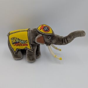 Ringling Bros Barnum Bailey King Tusk Plush Elephant Circus Souvenir Toy VTG 87